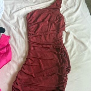 Lucy in the Sky Burgundy Dress
